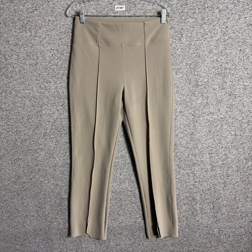 Epoque Evolution Women's Small Beige Nylon High Waisted Straight Pants